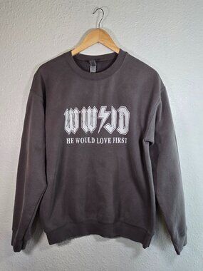 WWJD "He Would Love First" Crewneck Sweatshirt